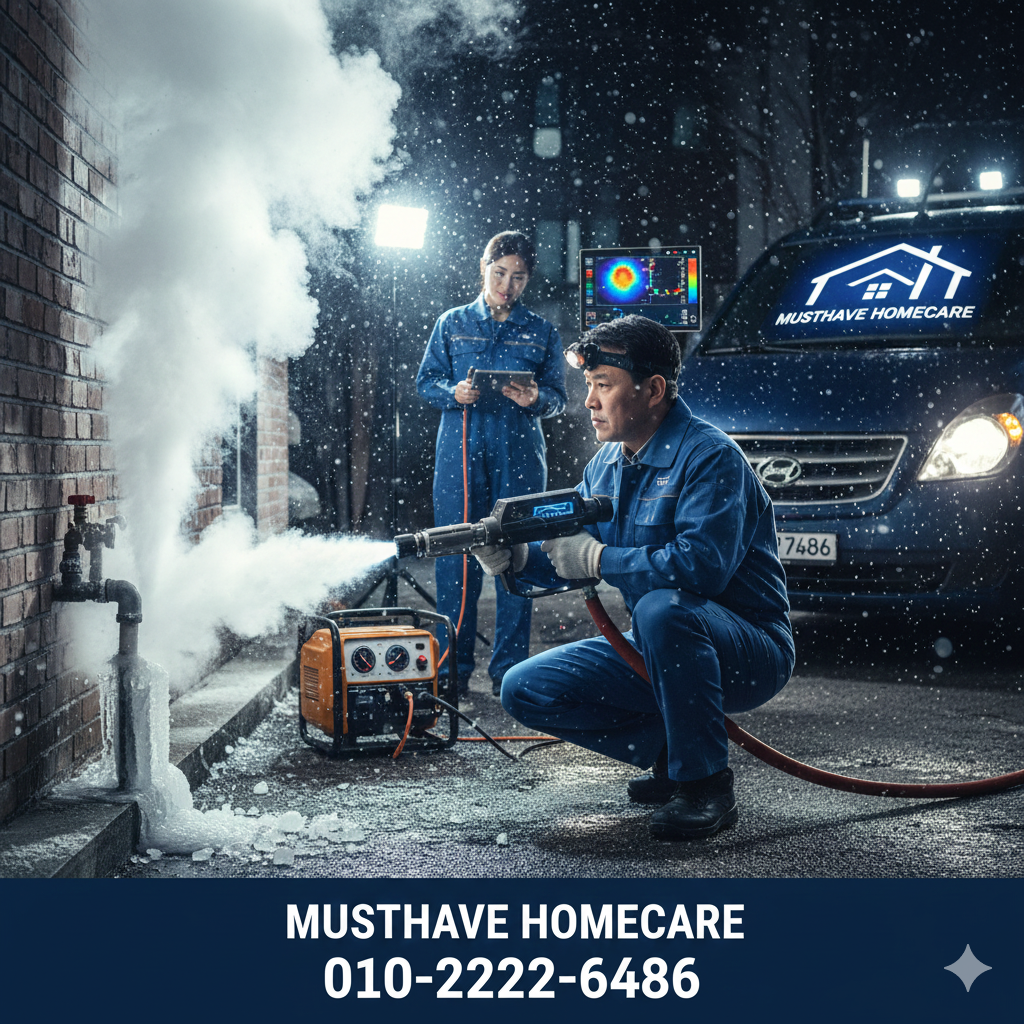 MustHaveHomeCare의 신속한 누수탐지 현장 도착 (수도요금 폭탄 해결)