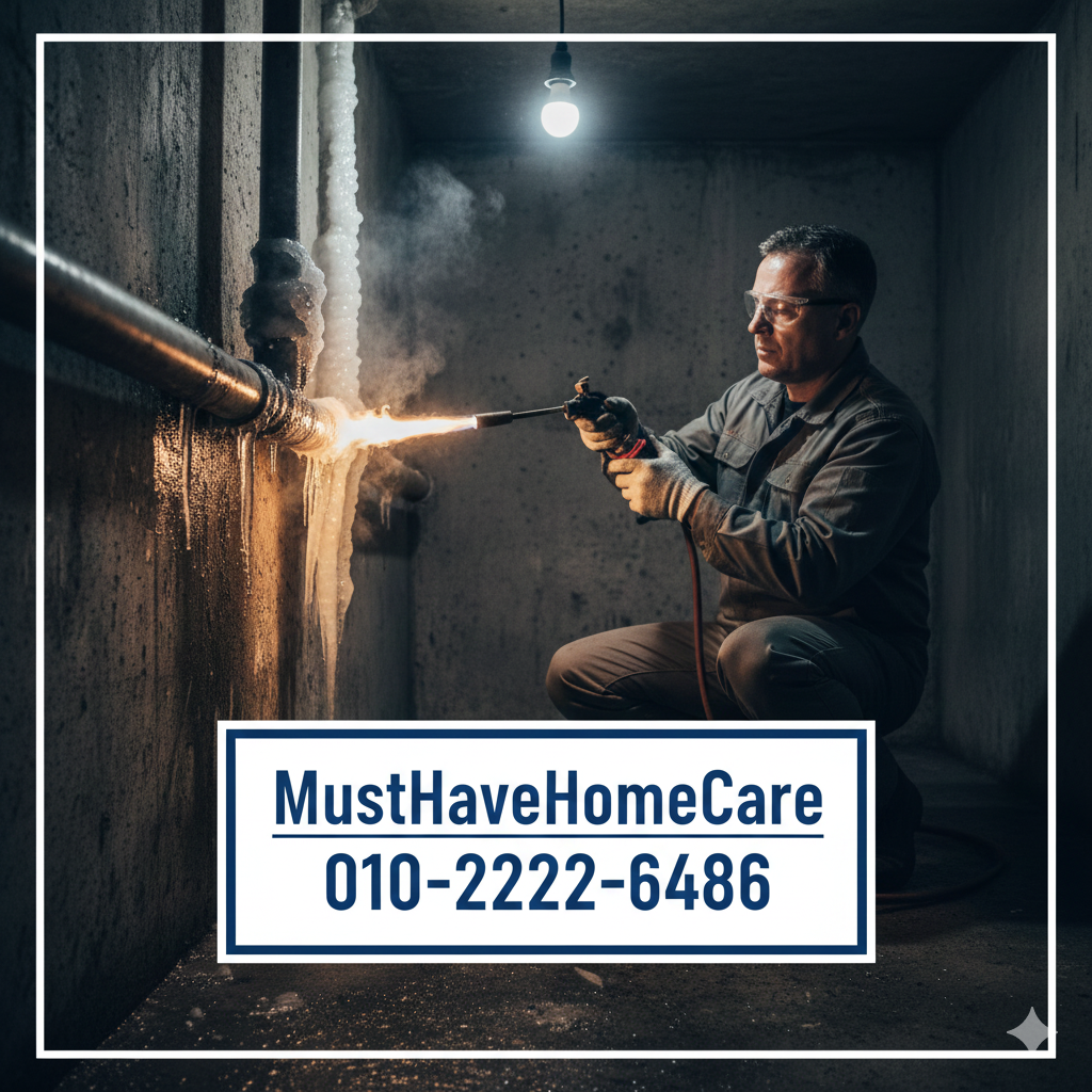 MustHaveHomeCare의 신속한 누수탐지 현장 도착 (수도요금 폭탄 해결)